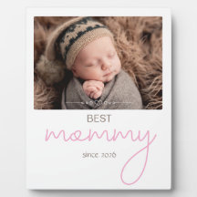 Best Mummy Since Year Photo Script Font Heart