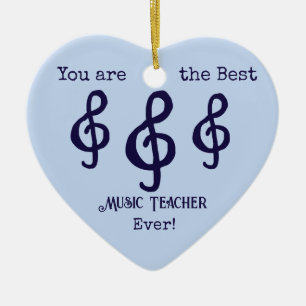 Best Music Teacher Ornament