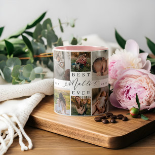 Best Mutti Ever Mothers Day Photo Collage Keepsake Two-Tone Coffee Mug