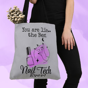Best Nail Tech Manicurist Crossbody Tote Bag