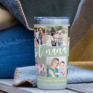 Best nana 10 photo collage personalised grandma insulated tumbler