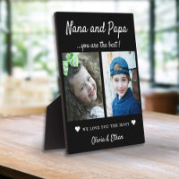 Best Nana And Papa Grandkids Names 2 Photo Black