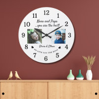 Best Nana And Papa Grandkids Photo Collage White