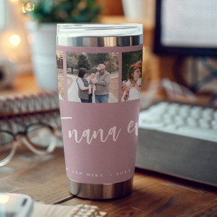Best nana ever 5 photo collage personalised insulated tumbler
