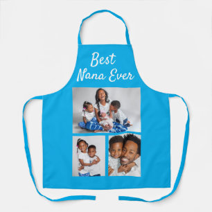 Best Nana Ever Custom Photo Collage Template Apron