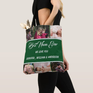 Best Nana Ever Grandchildren Photo Collage Names T Tote Bag