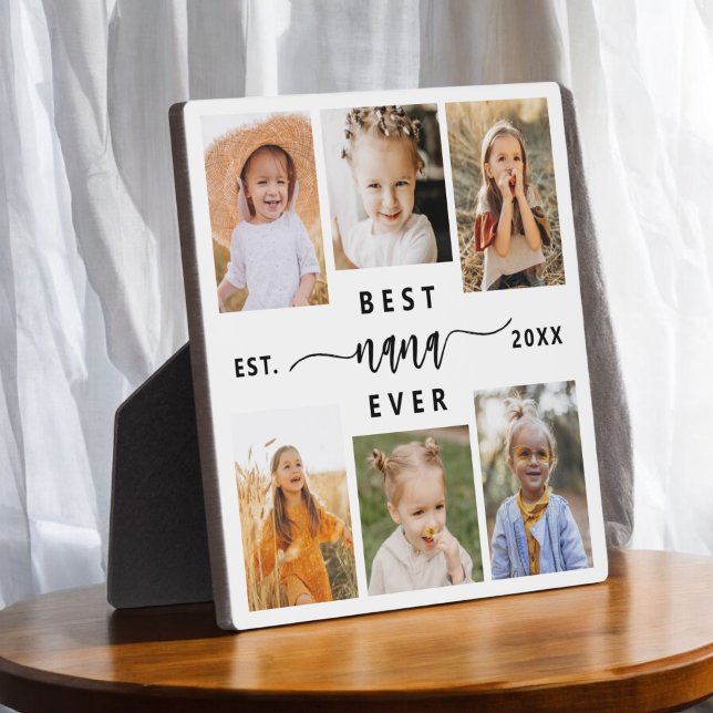 Best NaNa Ever - Grandchildren Photo Collage Plaque (Creator Uploaded)
