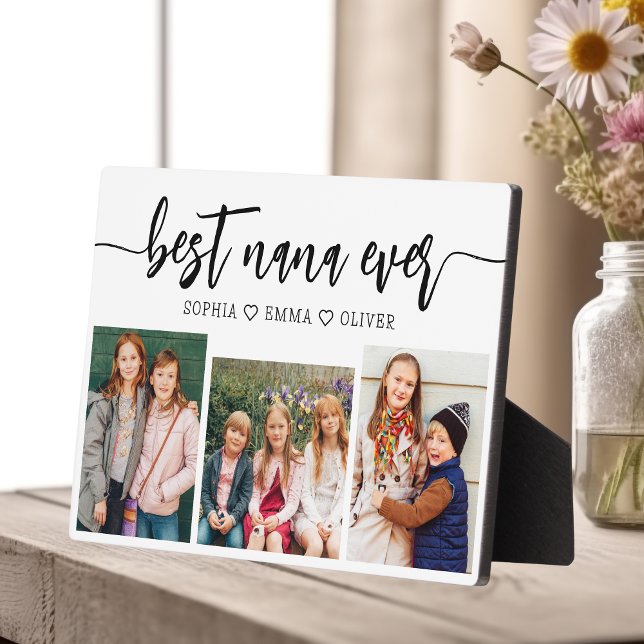 Best NaNa Ever - Grandchildren Photo Collage Plaque (Creator Uploaded)