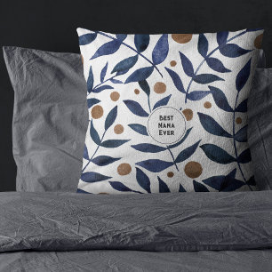 Best Nana Ever Indigo branches Mother's Day Cushion