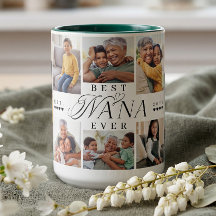 Best Nana Ever Personalised 8 Photo Collage Gift