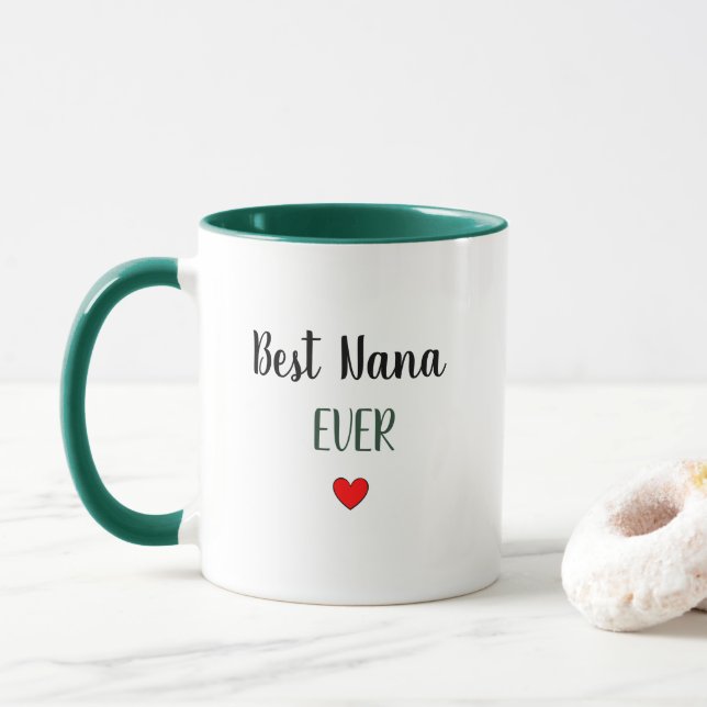 Best Nana Ever Personalised Coffee Mug  (With Donut)