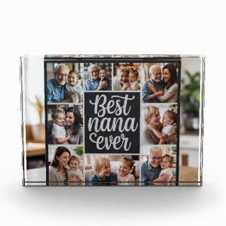 Best Nana Ever Personalised Photo Block – Custom G