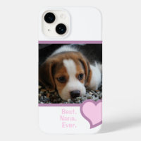 BEST NANA EVER PINK HEART TEXT PET DOG PHOTO