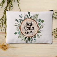 Best Nana Ever Rustic Wood and Foliage