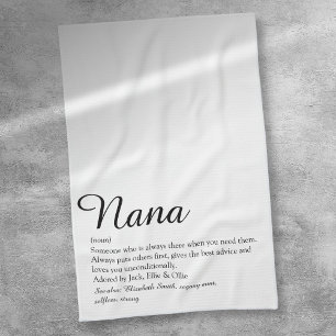 Best Nana, Grandma, Granny Definition Script Tea Towel