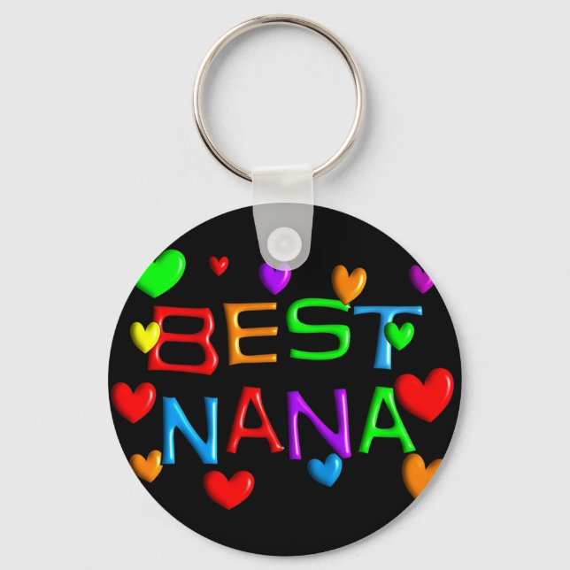 Best Nana T-Shirts & Gifts Key Ring (Front)