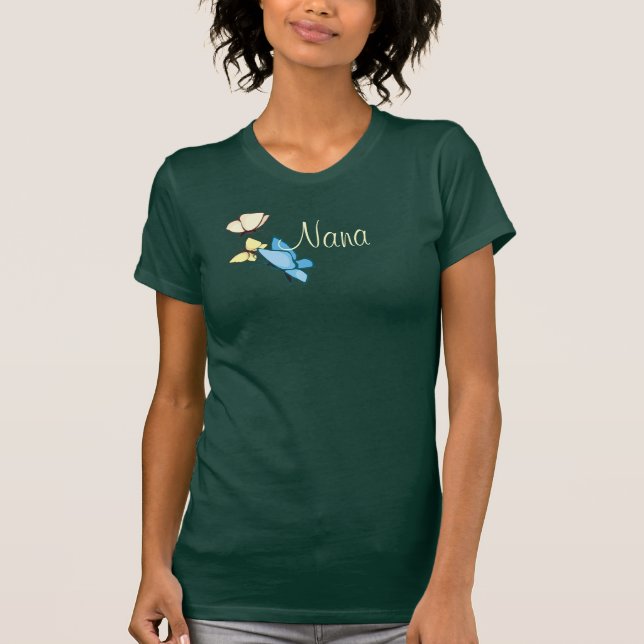 Best Nana with Butterflies T-Shirt (Front)