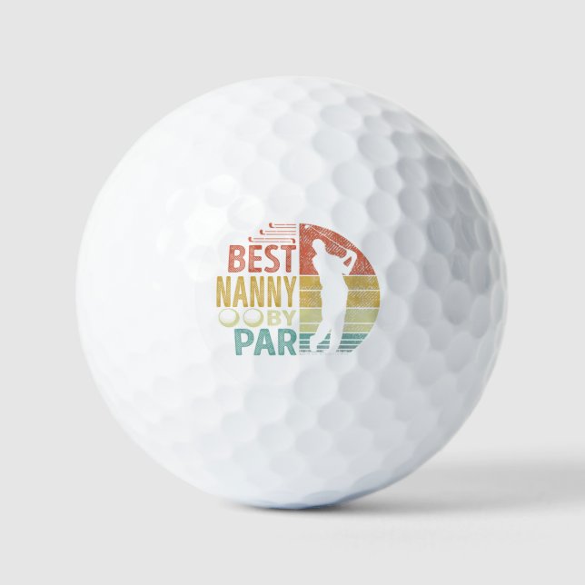 Best NANNY By Par Golf Golfer Balls (Front)