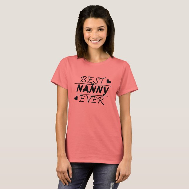 Best Nanny Ever T-Shirt (Front Full)
