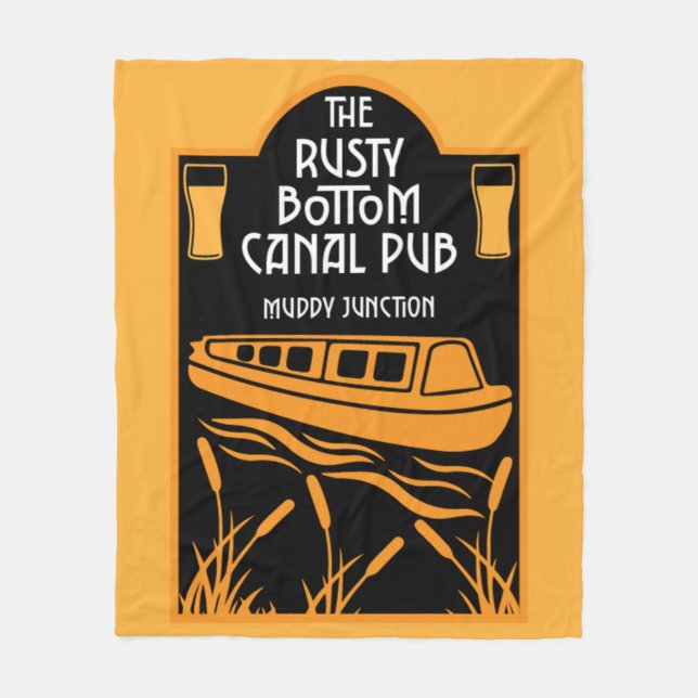 Best Narrowboat Pubs   Fleece Blanket (Front)
