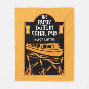 Best Narrowboat Pubs   Fleece Blanket