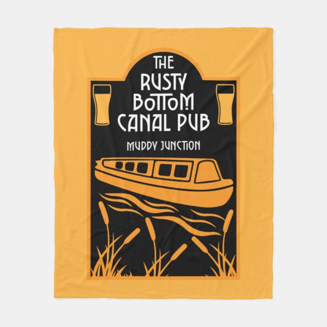 Best Narrowboat Pubs   Fleece Blanket (Front)