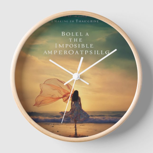 Best nature morning glory design wall clock (Front)