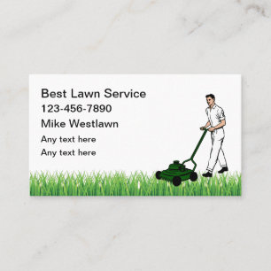 Best Neighbourhood Lawn Service Business Card