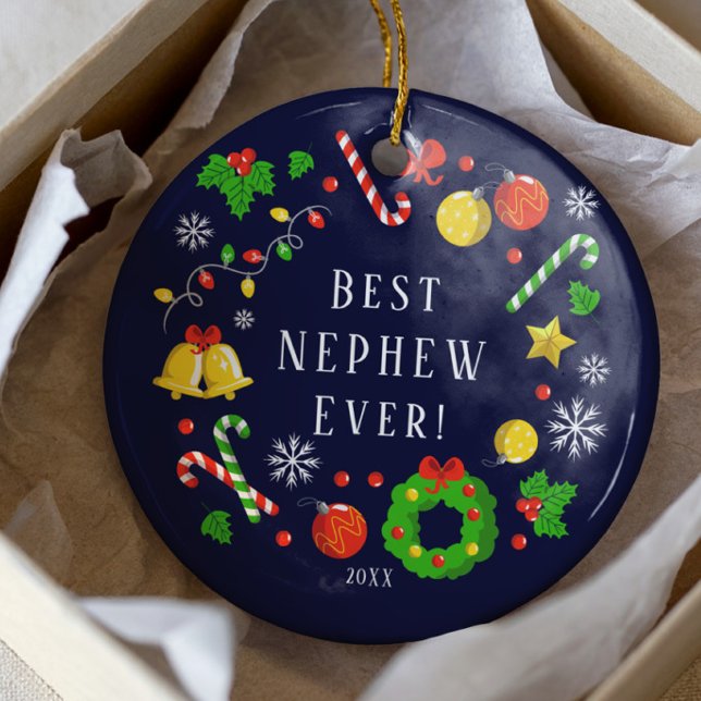 Best Nephew Ever Christmas Ornament (Creator Uploaded)