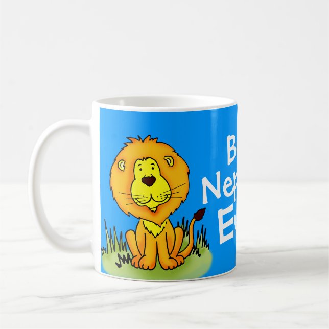 Best Nephew Ever lion blue mug (Left)