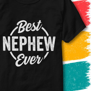 Best Nephew Ever Quote Retro Vintage Funny Nephew T-Shirt