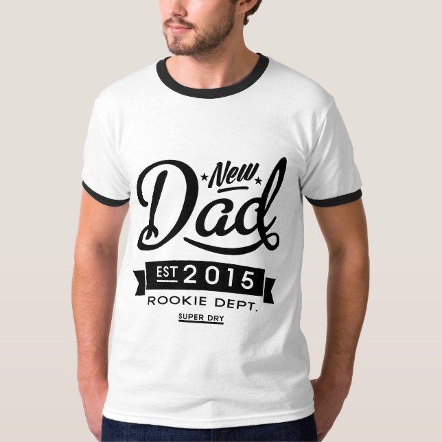 Best New Dad 2015 T-Shirt (Front)