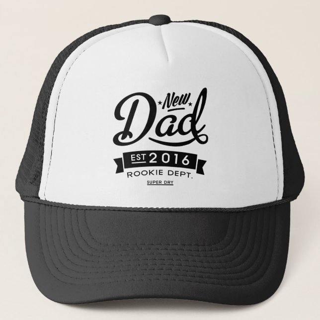 Best New Dad 2016 Trucker Hat (Front)