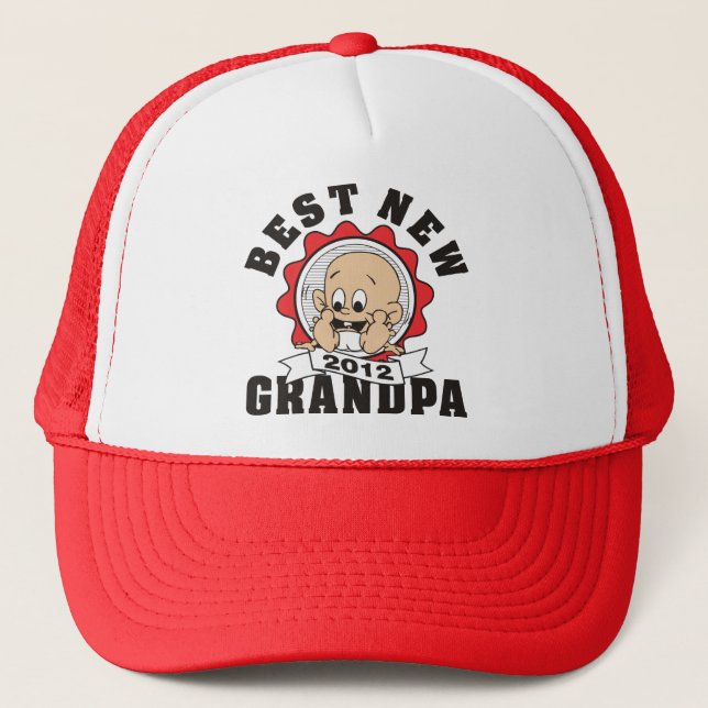 Best New Grandpa 2012 Trucker Hat (Front)