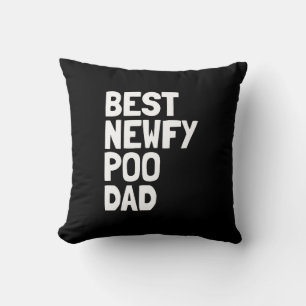 Best Newfypoo Dad Dog Gift Cushion