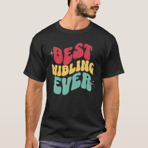 Best Nibling Ever Gender Neutral Nephew Niece Retr T-Shirt