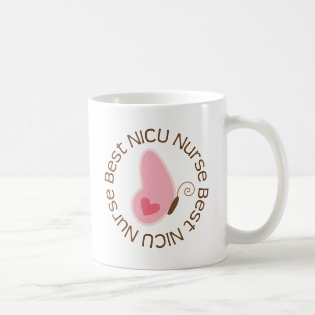 Best NICU Nurse (Butterfly) Coffee Mug (Right)