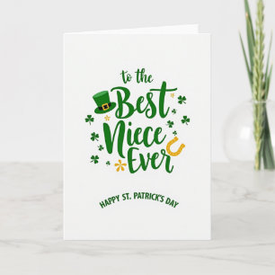 Best Niece St Patricks Day Card