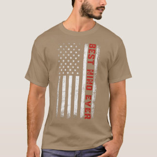 Best Nino Ever American Flag Patriotic Nino Father T-Shirt