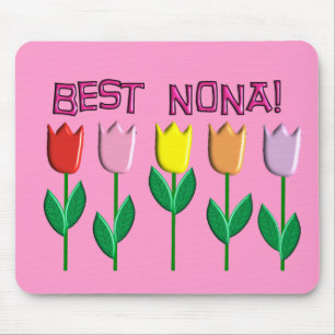 Best Nona Tulips Design Mouse Pad