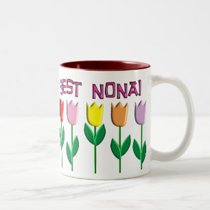Best Nona Tulips Design Two-Tone Coffee Mug