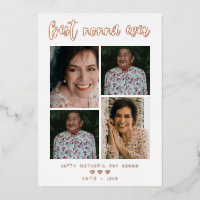 Best Nonna Ever Calligraphy Script 4 Photo Collage