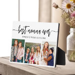 Best Nonna Ever - Grandchildren Photo Collage Plaque<br><div class="desc">Celebrate the "Best Nonna Ever" with this personalised Grandchildren Photo Collage Plaque. This heartfelt gift features a beautifully arranged collage of cherished photos capturing special moments, complemented by a loving message. Crafted from high-quality materials with a sleek finish, it's ideal for displaying at home as a cherished keepsake. Perfect for...</div>