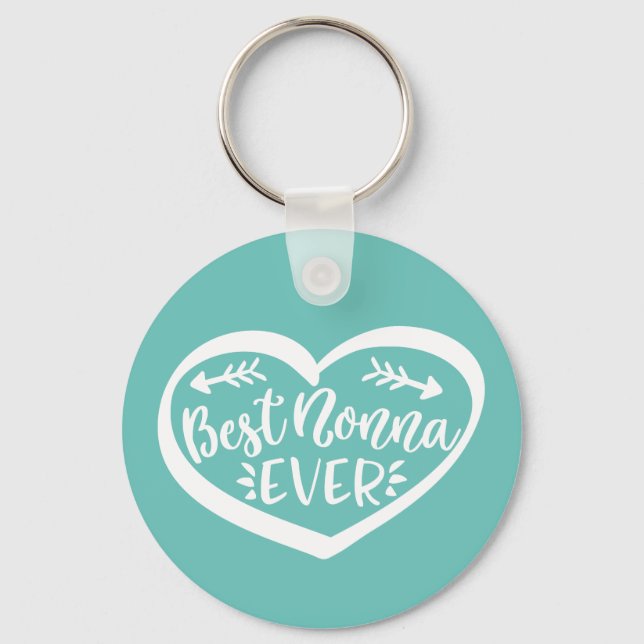 Best Nonna Ever Key Ring (Front)