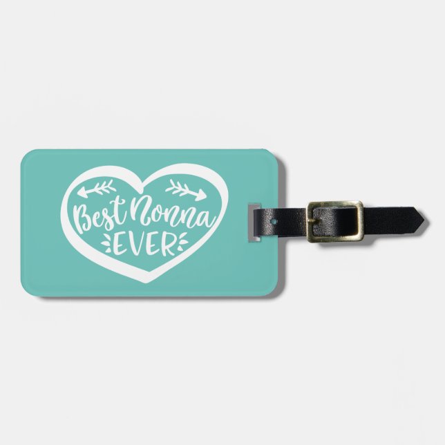 Best Nonna Ever Luggage Tag (Front Horizontal)
