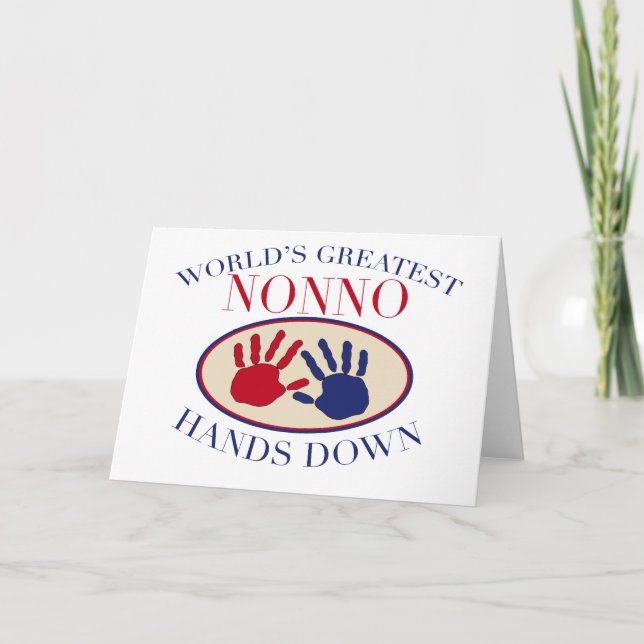 Best Nonno Hands Down Card (Front)