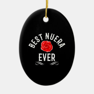Best Nuera Ever  Spanish Daughter In Law Ceramic Tree Decoration