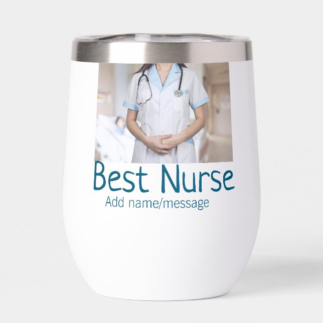 Best nurse add photo name text medical doctor hosp (Back)
