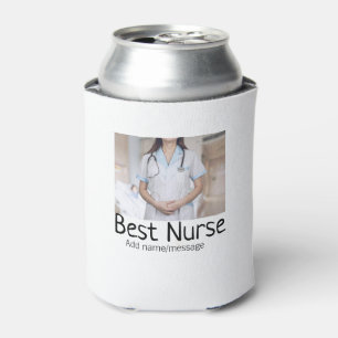 Best nurse add photo name text medical doctor hosp can cooler