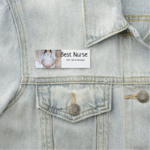Best nurse add photo name text medical doctor hosp tag